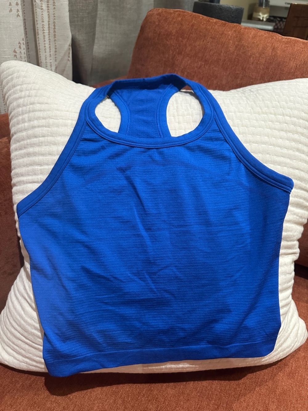 lululemon athletica Royal Blue Racerback Crop Tank